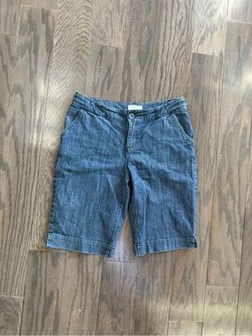 Merona Women's Blue Denim Bermuda Shorts
